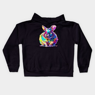 Bunny Colorful Pop Art Design Animal Lover Gift Idea Kids Hoodie